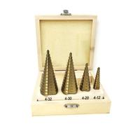 Oxford Kit 4 frese coniche a scalini da 4 a 32 mm per trapano