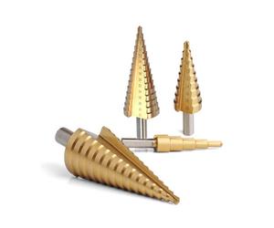 KIT 4 FRESE DA 4 A 39 FRESA CONICA A SCALINI GRADINI PER TRAPANO FORARE METALLO
