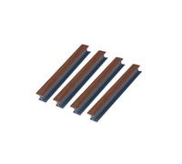 KIT 4 GIUNZIONI PER ZOCCOLO IN VARI COLORI H10, H12 E H15 (Noce Scuro, H15)