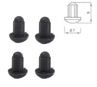 Kit 4 gommini griglia cucina piani cottura Ariston Indesit paracolpi antigraffio