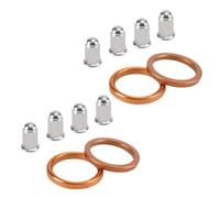 Kit 4 guarnizioni di scarico 8 dadi a tappo compatibile con parti di motociclette automobilistiche CB 500 550 Four K0 K1 K3 F1 F2