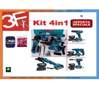 Kit 4 in 1 Avvitatore + Smerigliatrice + Avvitatore a Impulsi +Tassellatore 72V