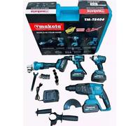 KIT 4 IN 1 MAKOTA TASSELLATORE TRAPANO IMPULSI AVVITATORE SMERIGLIATRICE 68V