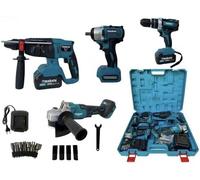 Kit 4 in 1: Tassellatore, Trapano a Impulsi, Avvitatore a Percussione 68V Brushl