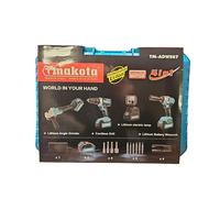 KIT 4 in 1 Trapano Avvitatore + Avvitatore a Impulsi + Smerigliatrice a Batteria