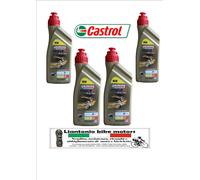 KIT 4 LITRI OLIO CASTROL RACING 10W60 4T POWER 1 PER MOTO GUZZI 4 TEMPI