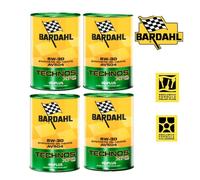 KIT 4 LITRI OLIO MOTORE AUTO BARDAHL TECHNOS XFS 5W30 AV504 mSAPS