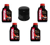 Kit 4 Litri Olio Motul 7100 10W 40 E Filtro Olio Per Kawasaki ZX-9R 2002 2003