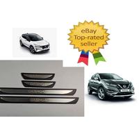 ✅ KIT 4 MODANATURE BATTITACCO PEDANE Sottoporta ABS acciaio per NISSAN Qashqai
