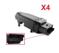 Kit 4 Moduli Temic Sollevavetro Comfort Compatibile Renault Megane 2 Nero 6 Pin