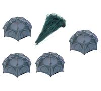 Kit 4 Nasse Trappole Rete 8 Ingressi Cattura Pesci Granchi Gamberi Seppie
