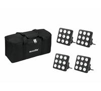 Kit 4 Pannelli LED Party RGB con UV e borsa morbida per il trasporto