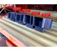 Kit 4 pezzi Connettori travi in legno con inclinazione, giunti per pergole 9x9