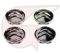KIT 4 PEZZI COPPETTE COPRIMOZZO NERO diam.60 LOGO CITROEN per CERCHI LEGA 9406H6