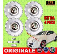 KIT 4 PEZZI COPRIMOZZO FREGIO RUOTA ALFA ROMEO MITO ORIGINALE 50522769
