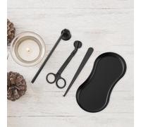Kit 4 pezzi di accessori per candele, taglierino per stoppino, in acciaio