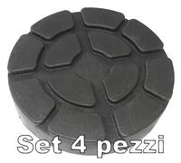 KIT 4 PEZZI TAMPONI D. 125 mm PONTI SOLLEVATORI 2 colonne ravaglioli GOMMA EXTRA
