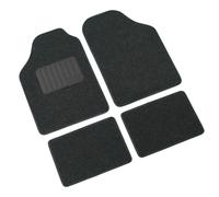 Kit 4 pezzi tappetini tappeti auto moquette + battitacco Colore antracite. MOD B