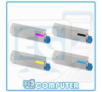 KIT 4 PEZZI TONER PER OKI C810 C830 C810N C810DN C810CDTN C830N C830DN C830CDTN