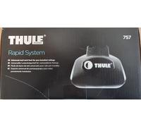 KIT 4 Piedi THULE 757 Thule Rapid System per tetto con barre longitudinali