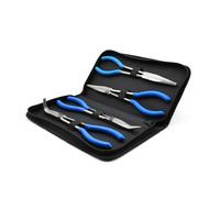 KIT 4 PINZE EXTRA LUNGA 28 cm PER MECCANICO BECCO CURVO DRITTO 0 45 90 LUNGHE