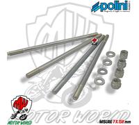 Kit POLINI Prigionieri E Dadi Cilindro 7x158 Vespa 125 Primavera ET3 125 PK