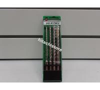 KIT 4 PUNTE X EDILIZIA ATTACCO SDS-PLUS 4 TAGLIENTI 6 8 10 12 X 165 MM. HIKOKI