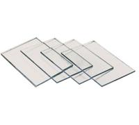 KIT 4 PZ VETRO TRASPARENTE PER MASCHERA SALDATORE MM. 75x98 VETRINO INCOLORE