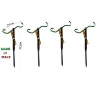 kit 4 reggicanna da pesca poggia canne fondo lago fiume carpa trota reggi canna