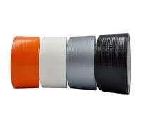 Kit 4 rotoli di nastro adesivo telato americano (nero, bianco, grigio arancione)