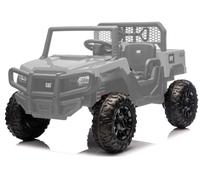 Kit 4 Ruote in Gomma EVA XL con Copriruota per UTV CAT Caterpillar 24V - Ruote Antiscivolo Silenziose, Maggiore Aderenza e Comfort di Guida