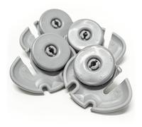Kit 4 Ruote per cestello inferiore DX SX Lavastoviglie compatibile con Rex