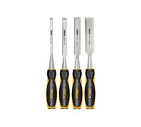 Kit 4 Scalpelli Scalpello professionale per legno con testa battente x falegname