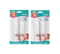 Kit 4 Siringhe Lavaggio Nasale per Bambini e Neonati - Riutilizzabili con Punta in Silicone Morbido BPA Free - Pulizia Naso Sicura, Delicata e Veloce