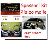Kit 4 Spessori Molle Rialzo FIAT SEDICI 4WD 2005 -> ANTERIORE POSTERIORE 2cm+2cm