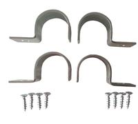 Kit 4 Staffe Omega X Fissaggio Tutori Ø 3,5 cm ZB