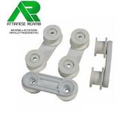 KIT 4 SUPPORTI RUOTE GUIDA CESTO LAVASTOVIGLIE REX ELECTROLUX ZANUSSI
