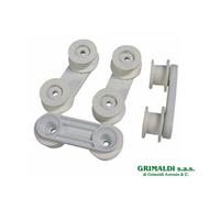 KIT 4 SUPPORTI RUOTE GUIDA CESTO LAVASTOVIGLIE REX ELECTROLUX ZANUSSI