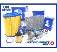 KIT 4 TAGLIANDO ALFA 159 1.9 JTDM DAL 08 FILTRI UFI ABITACOLO AI CARBONI ATTIVI