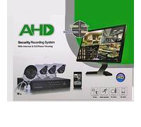 KIT 4 TELECAMERE VIDEOSORVEGLIANZA AHD IP CLOUD DVR 4 CANALI HD INFRAROSSI 5G