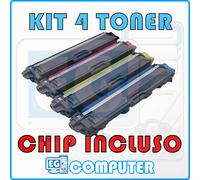 KIT 4 TONER COMPATIBILE CON BROTHER TN247 TN243 CHIP MFC-L3750CDW MFC-L3770CDW