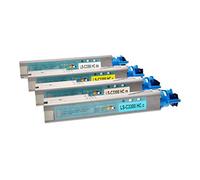 KIT 4 TONER COMPATIBILI PER OKI C3300 C3400 C3450 C3520 C3530 C3600