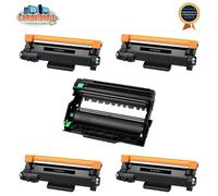 Kit 4 Toner Compatibili TN2510XL + Drum DR2510 Brother