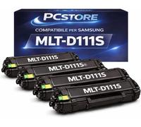 KIT 4 Toner D111 S / D111 L compatibile per Samsung M2022 W M2026-W M2070-W D111
