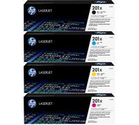 Kit 4 Toner Originali HP 201X Alta Capacità (CF400X CF401X CF402X CF403X)