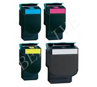 KIT 4 Toner per LEXMARK C544 X544 C543dn X548 C540n C546 X546 X548de C540H1KG