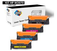 KIT 4 TONER W2070A 117A COMPATIBILE CON CHIP PER HP 150A 150NW 178NW 179FNW