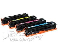 KIT 4 TONER X PER HP CE320A CE321A CE322A CE323A XXL 128A CP1525N CP1525NW 1525