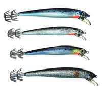 Kit 4 Totanare per la Pesca a Traina al Calmaro Esche Artificiali Calamari