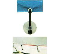 KIT 4 VENTOSE CON ELASTICO TERMINALE PER FISSAGGIO TELI COPRIBARCHE